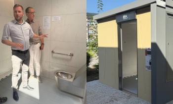 Odprli prve javne sanitarije v Kočevju: WC se čisti sam, za uporabo je treba...