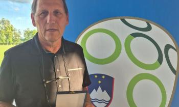 Srečko Rajšel prejel priznanje Nogometne zveze Slovenije