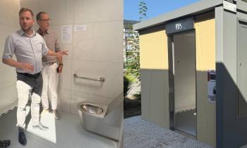 Odprli prve javne sanitarije v Kočevju, WC se čisti sam, za uporabo je treba...